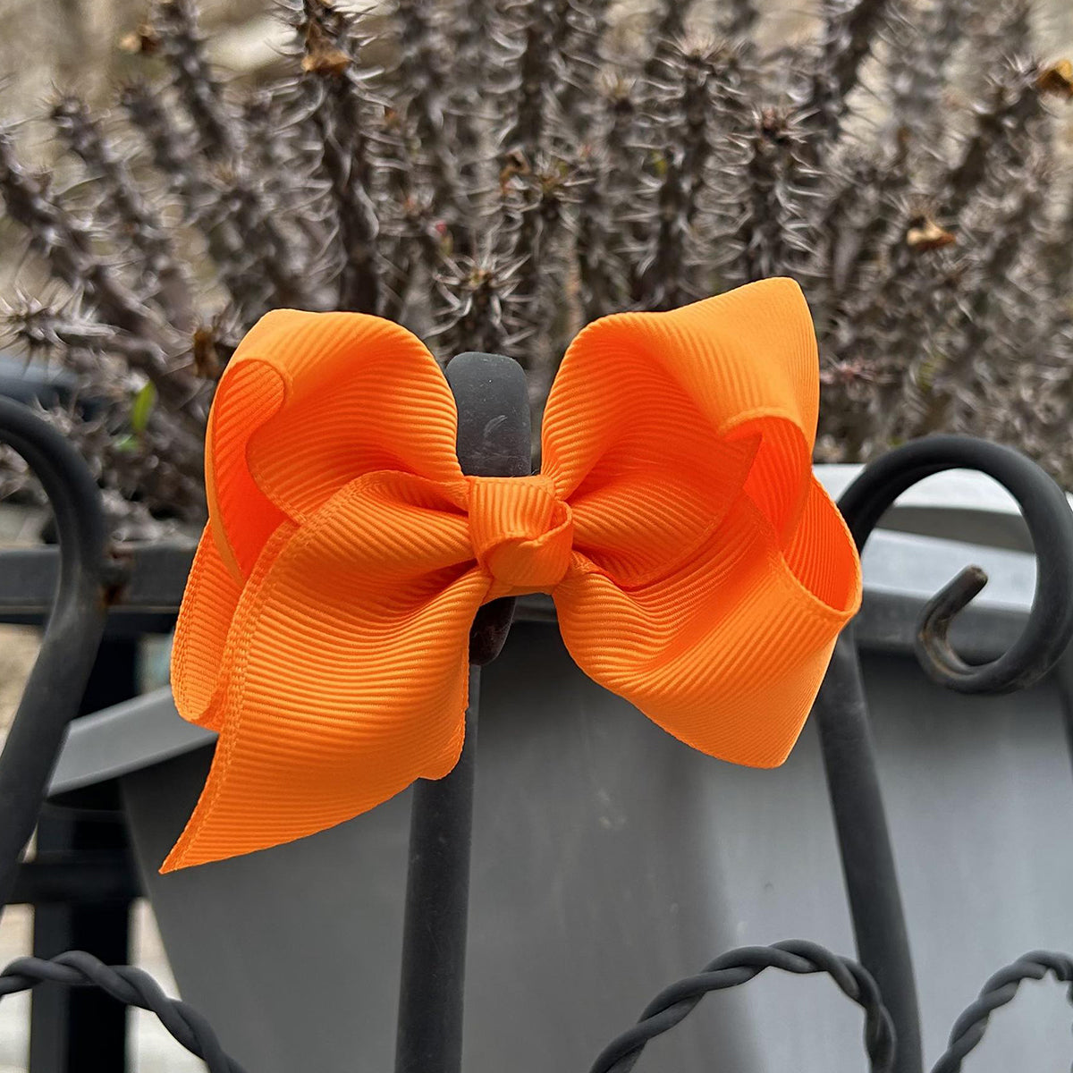 3 inch Orange hair bow